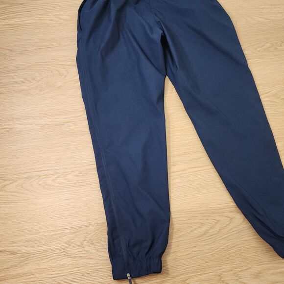 Nike Track Pants Mens L Blue Running Windbreaker Ankle Zipper Gym Activewear - Picture 12 of 14